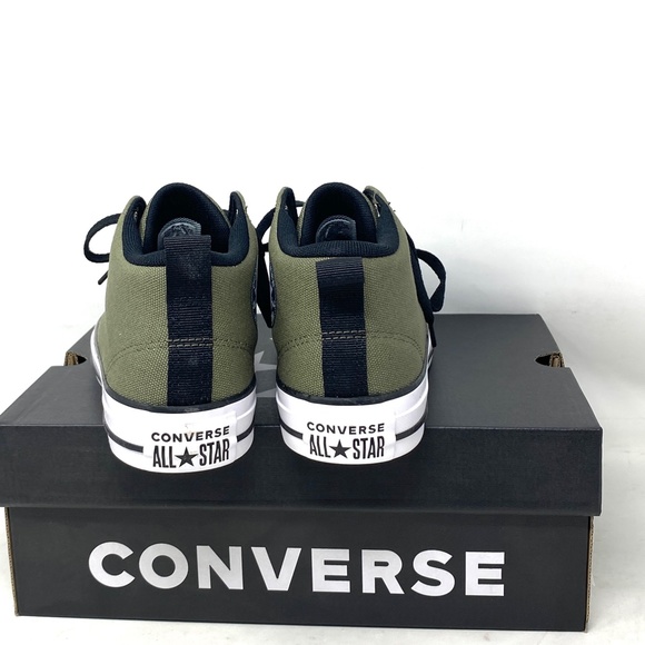Converse Chuck Taylor Malden Street Mid Khaki Women Kid Size Shoe Canvas A05396F - Picture 5 of 9